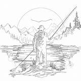 Fishing Coloring Pages For Adults  Mimi Panda sketch template