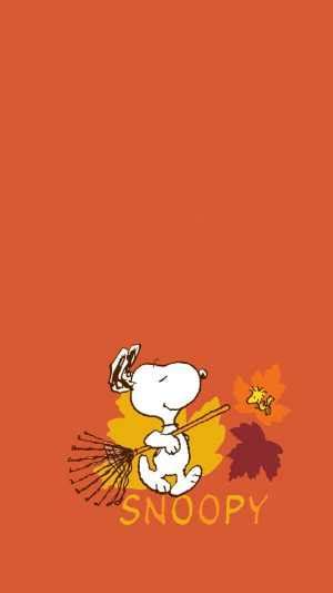 Snoopy Fall Wallpaper - iXpap