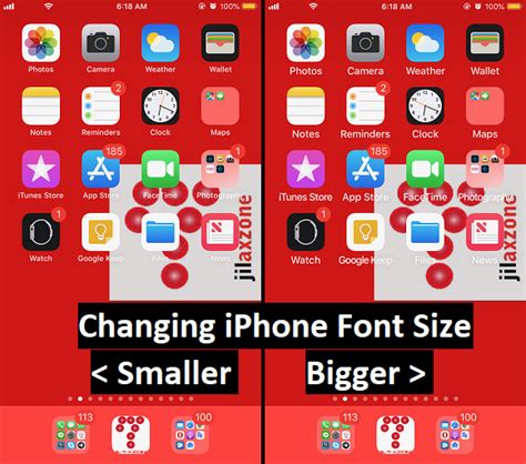 Change your iPhone Text/Font Size Smaller or Bigger on iOS 12 - Make it easy for your eyes to ...