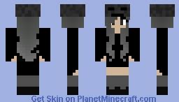 Wither Skeleton Girl Minecraft Skin