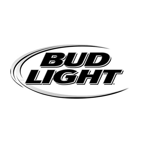 Bud Light Logo Black and White (1) – Brands Logos