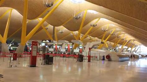 Madrid Barajas Airport - View of Terminal 4 - YouTube