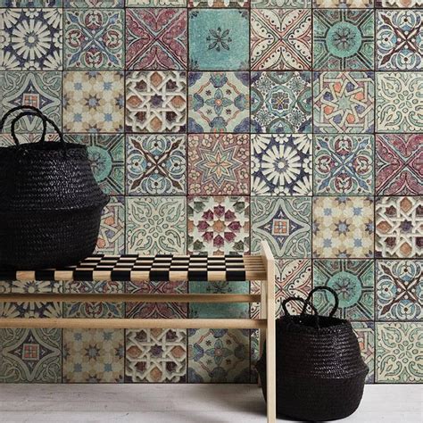 Unlock Your Home's Design Potential With Moroccan Tile Wallpaper - Home ...