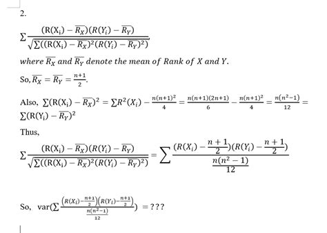 self-study | Cómo probar la varianza de la Rho de Spearman