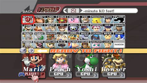 List of Super Smash Bros. Brawl characters | Nintendo | Fandom