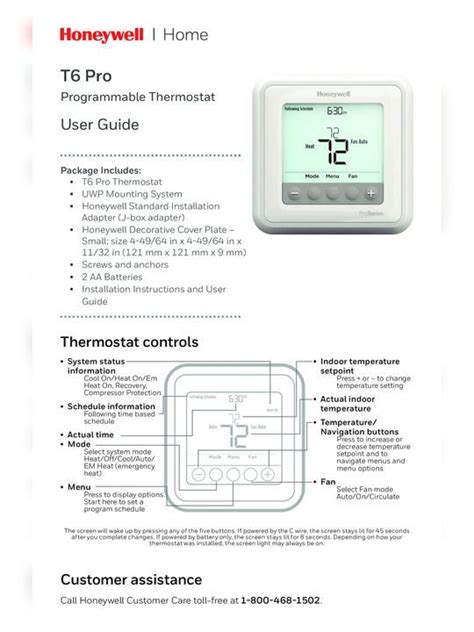 Honeywell Pro 2000 Instructions