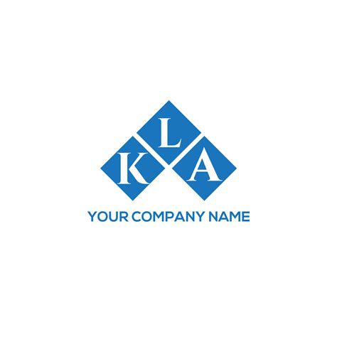 KLA letter logo design on WHITE background. KLA creative initials letter logo concept. KLA ...