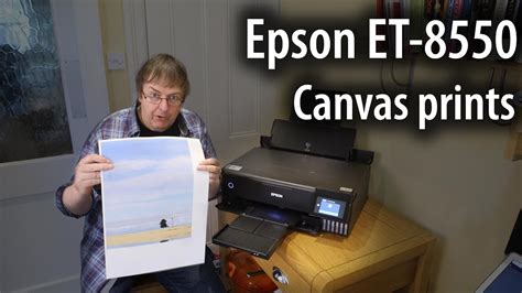 Epson ET 8550 canvas printing. Using Epson Print Layout for an A3 ...