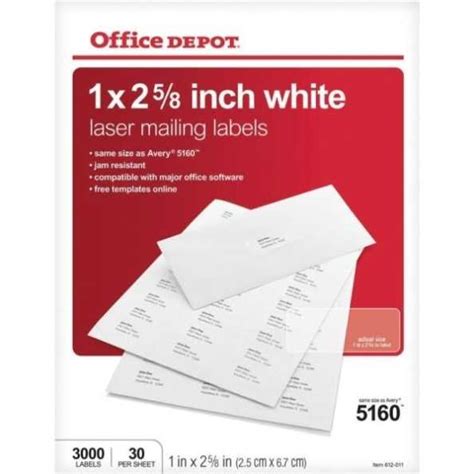 Office Depot Address Label Template – Kubizo.com