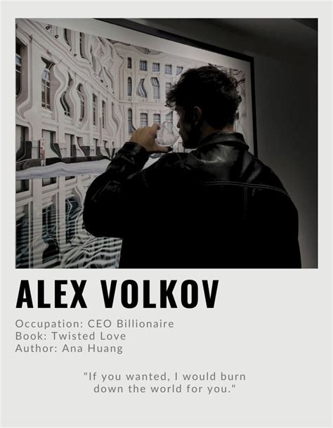 Alex Volkov | Romance series books, Romantic books, Book aesthetic