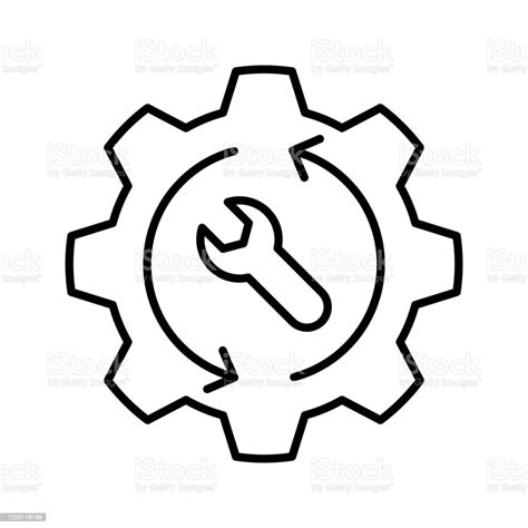 Maintain Icon Stock Illustration - Download Image Now - Technology ...