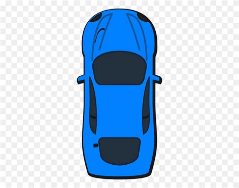 Coche Azul - Vista Superior De Imágenes Prediseñadas De Coche - FlyClipart