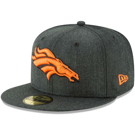 New Era Denver Broncos Heathered Black Bold 59FIFTY Fitted Hat