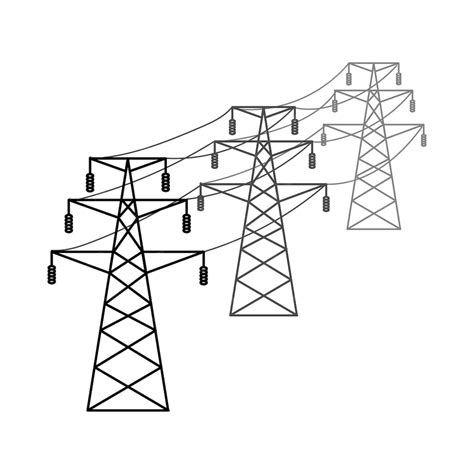 Premium Vector | Supports of the highvoltage power grid Vector illustration of utility electric ...