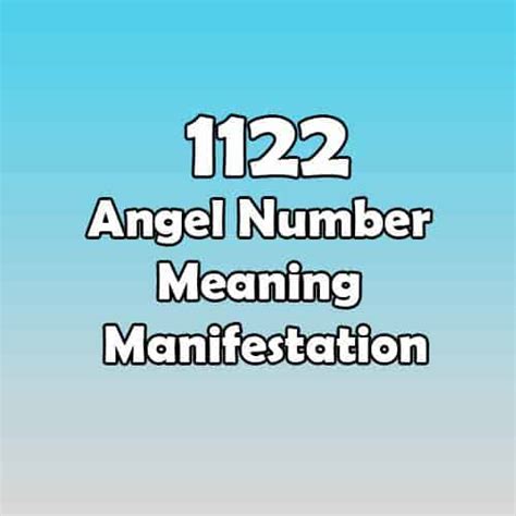 1122 Angel Number Meaning Manifestation - Christina Laney