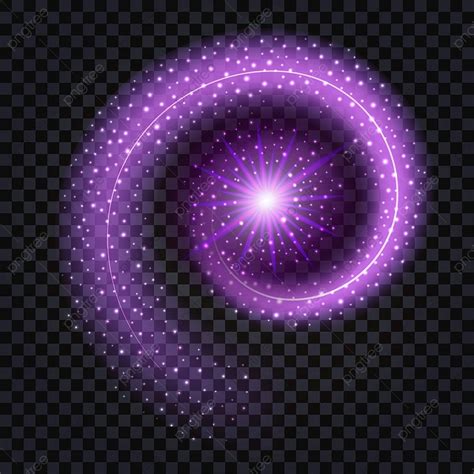 Shine Light Glow Vector Hd Images, Purple Glowing Swirl With Light Shine Effect, Galaxy, Tail ...
