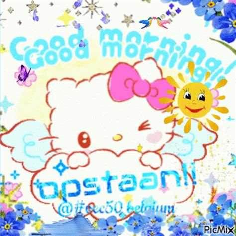 Vec50 Good Morning GIF - Vec50 GoodMorning HelloKitty - Discover ...