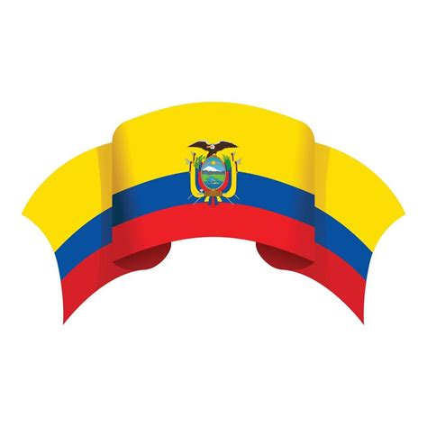 vector de dibujos animados de icono de bandera de ecuador. cultura de viaje 14294712 Vector en ...