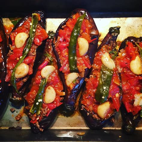 Turkish stuffed eggplant