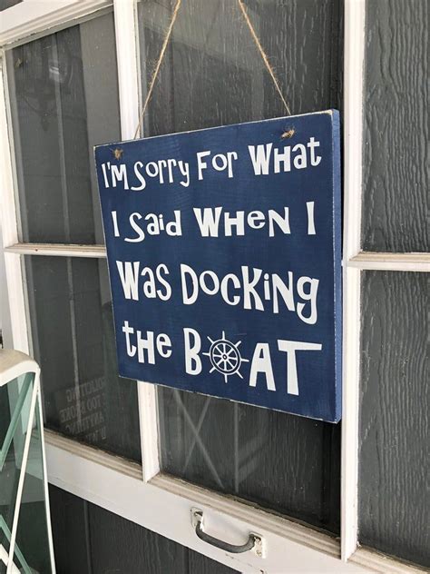 Boat SignFunny Lakehouse SignDocking The Boat SignIm Sorry | Etsy ...