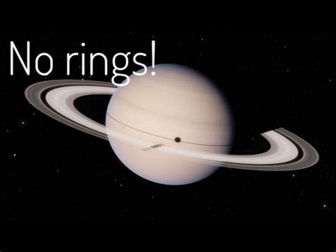 SATURN WITHOUT RINGS, Saturn’s rings are disappearing - YouTube