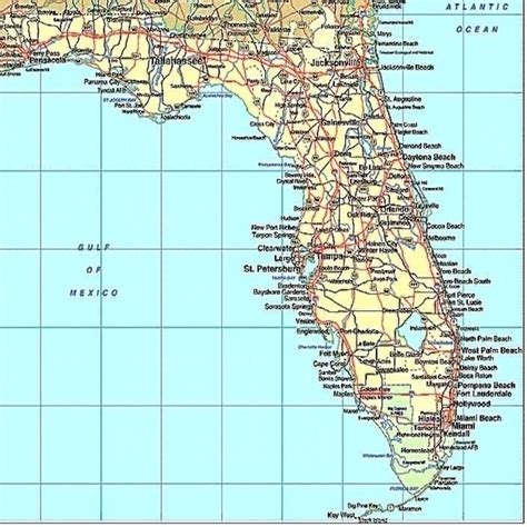 New Gulf Coast Cities In Florida Map