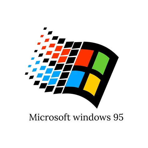 Microsoft windows 95 logo vector 6874230 Vector Art at Vecteezy