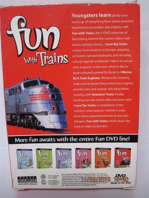 FUN WITH TRAINS 4 DVD SET ~ I LOVE BIG TRAINS AWESOME TRAINS I LOVE TOY TRAINS | #1843440445