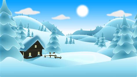 Snowy Winter Landscape Clip Art Image - ClipSafari