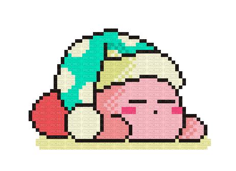 kirby sleep 0_0, sleep , kirby , video , games , pixel , art - GIF animado gratis - PicMix