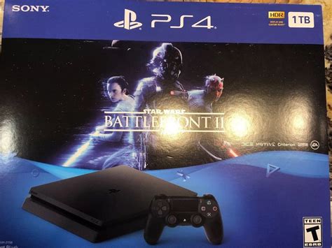 Sony PlayStation 4 Slim STAR WARS: Battlefront II Bundle, 1TB, Black Console (With images ...