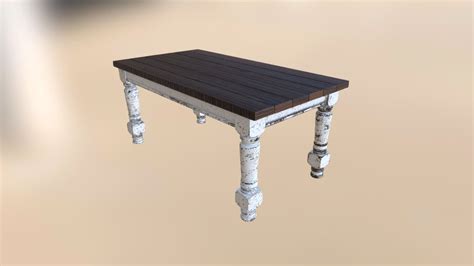 Husky farmhouse table - Download Free 3D model by cyberkho [50fcefd] - Sketchfab