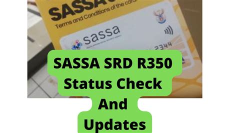 SASSA SRD R350 Status Check And Updates - Youth Opportunity