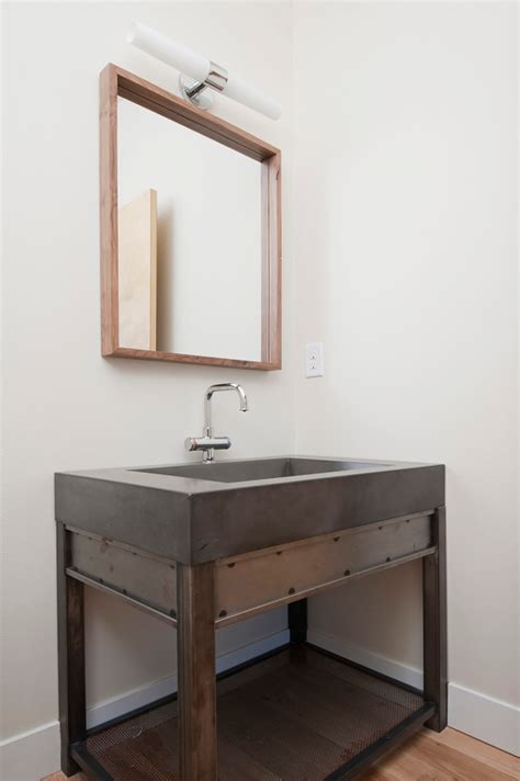 45 Trendy And Chic Industrial Bathroom Vanity Ideas - DigsDigs