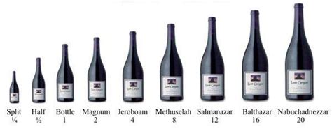 Complete Guide to all Large Format Wine Bottles, Sizes and Shapes