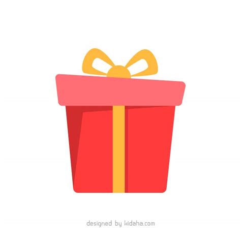 Free red birthday gift box clip art – KIDAHA