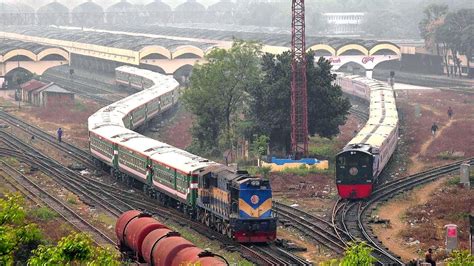 Ekota Express: Luxurious Train of Bangladesh Railway Leaving Dhaka ...