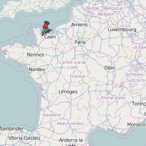 Carentan Map France Latitude & Longitude: Free Maps