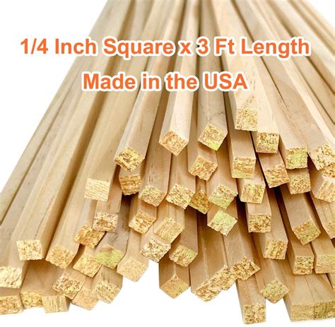 AmazonSmile: 1/4 Inch Square Wood Dowels 3 Ft Long (50 pc): Arts, Crafts & Sewing Dowels ...