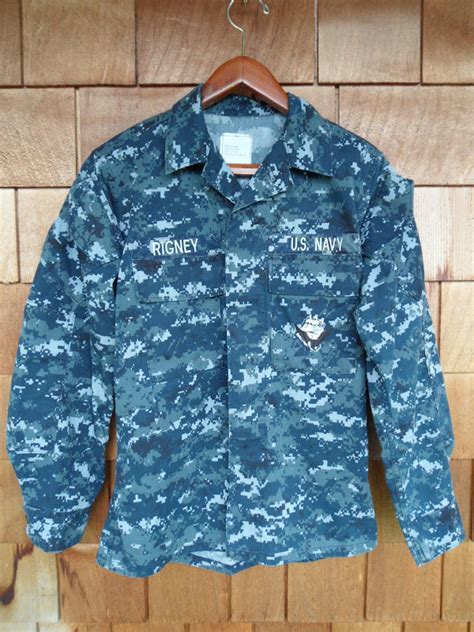 Four Bees: US Navy Digital Camo, Navy Work Uniform, NWU