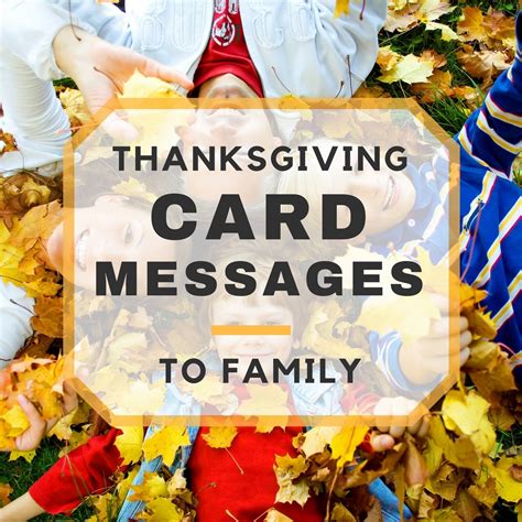 Happy Thanksgiving Card Messages to Family