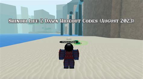 Shinobi Life 2 Dawn Hideout Codes (August 2023) - Get Free Rewards