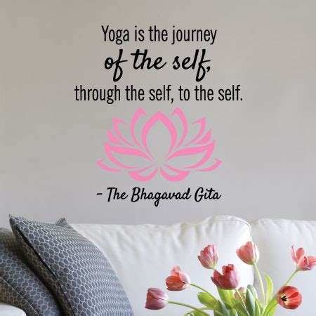 Yoga Is The Journey Wall Quotes™ Decal | WallQuotes.com