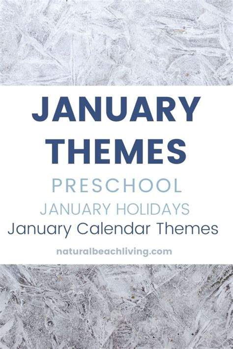 January Themes, Holidays and Activities - Natural Beach Living