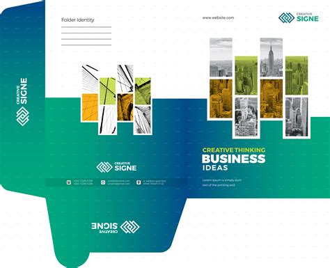 Business Presentation Folder Preview - GraphicRiver Template Brochure, Design Brochure ...