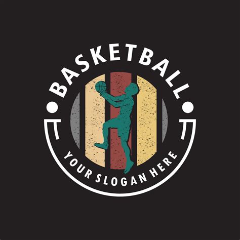 Basketball slam dunk flame silhouette logo design 11373569 Vector Art ...