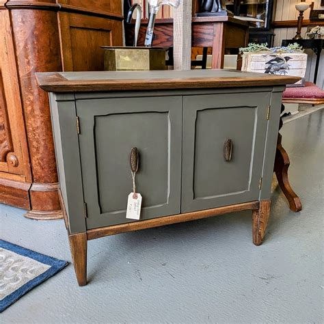 Vintage Record Cabinet in Melange Restoration Bronze