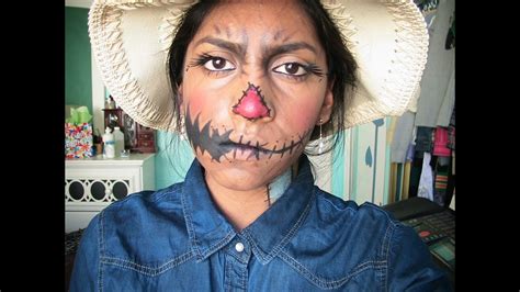 Scarecrow Halloween Makeup Tutorial!! - YouTube