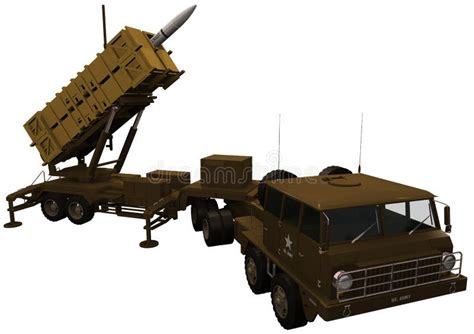 3d Rendering Of A Patriot Missile Defense System Royalty Free Stock Photo - Image: 32106765