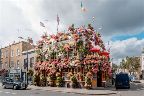 The Churchill Arms - A Classic London Pub Adorned with 1000s of Flowers